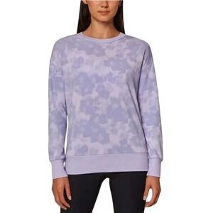 Mondetta Women's Lavender Tie Dye Long Sleeve Crewneck‎ Sweatshirt Small NWOT